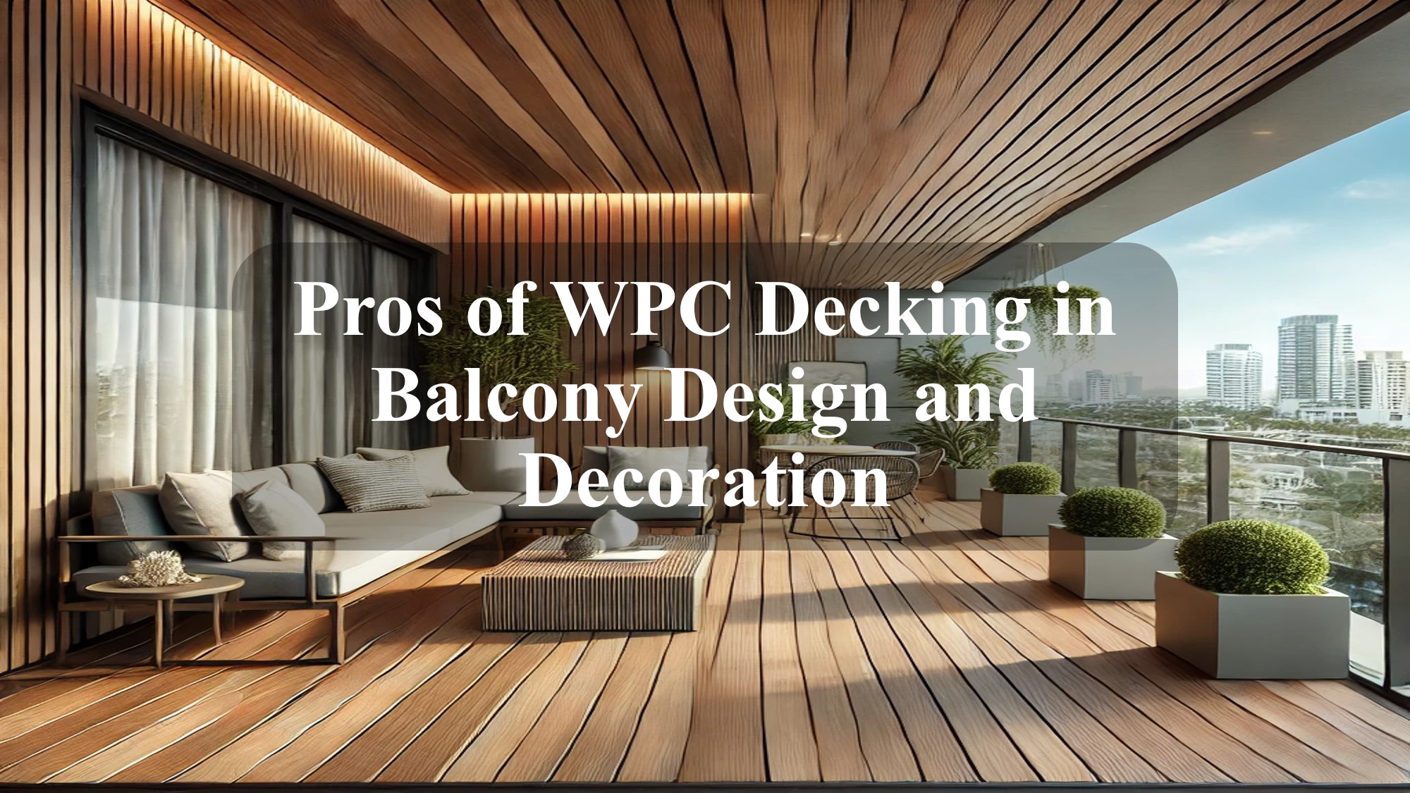 Pros of WPC Decking in Balcony Design and Decoration