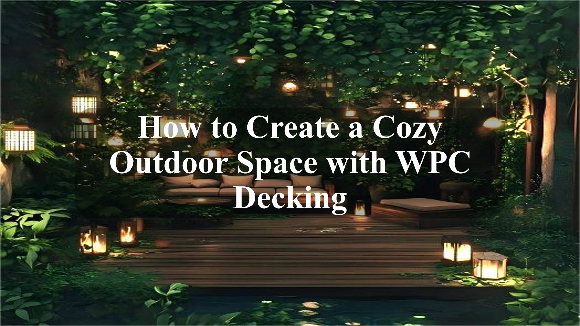 How to Create a Cozy Outdoor Space with WPC Decking