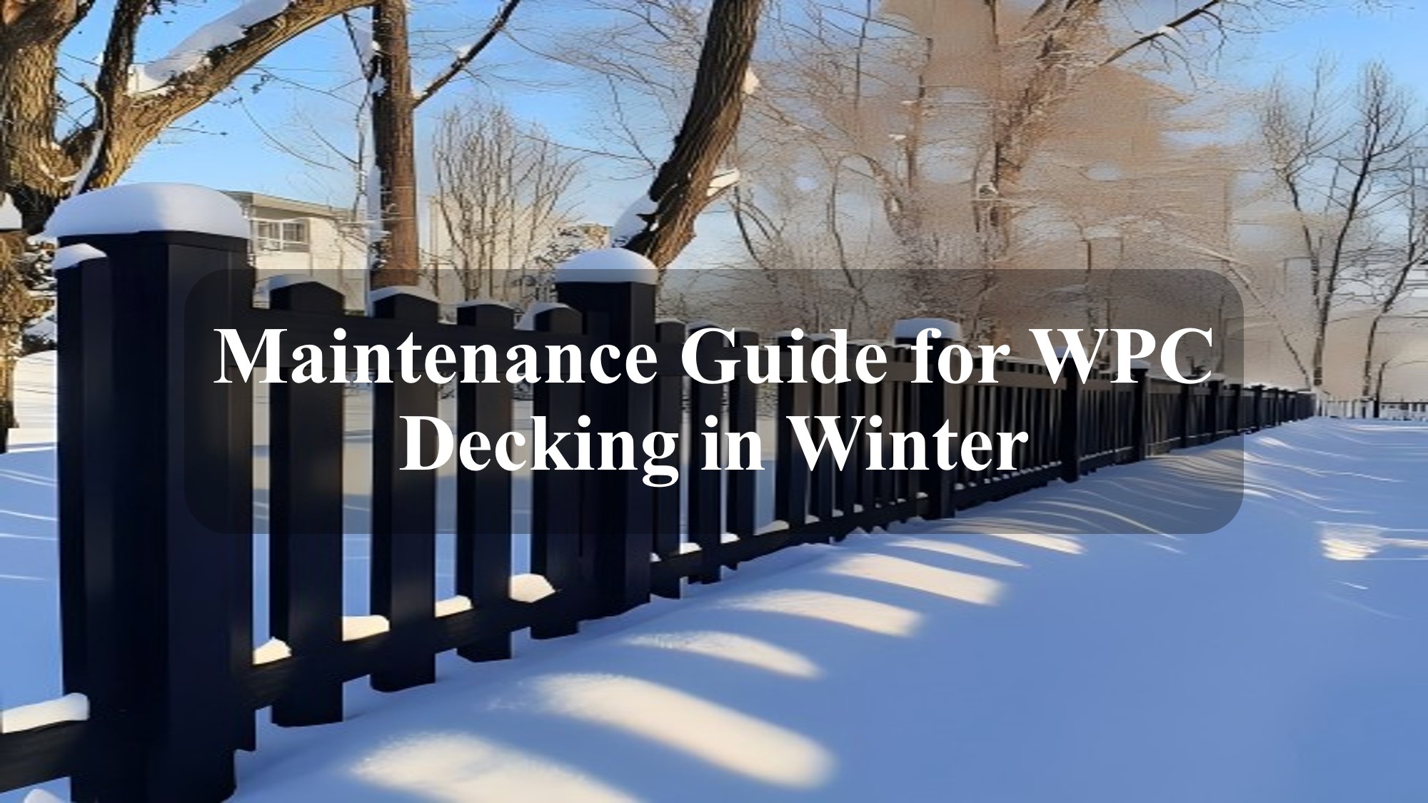 Maintenance Guide for WPC Decking in Winter Protect Your Outdoor Space All Season Long