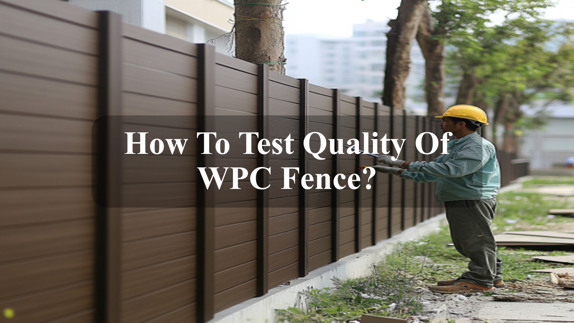 How To Test Quality Of WPC Fence