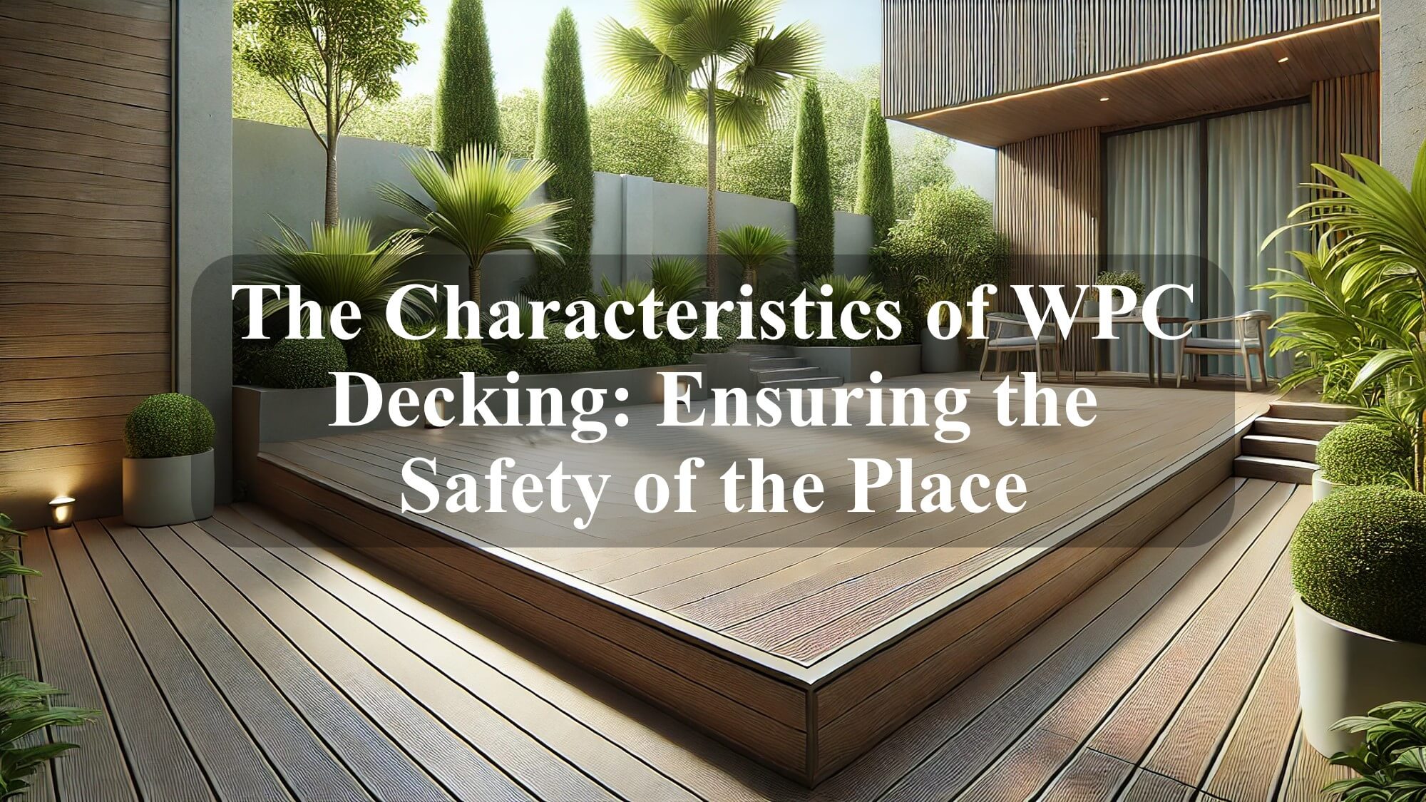 The Characteristics of WPC Decking Ensuring the Safety of the Place