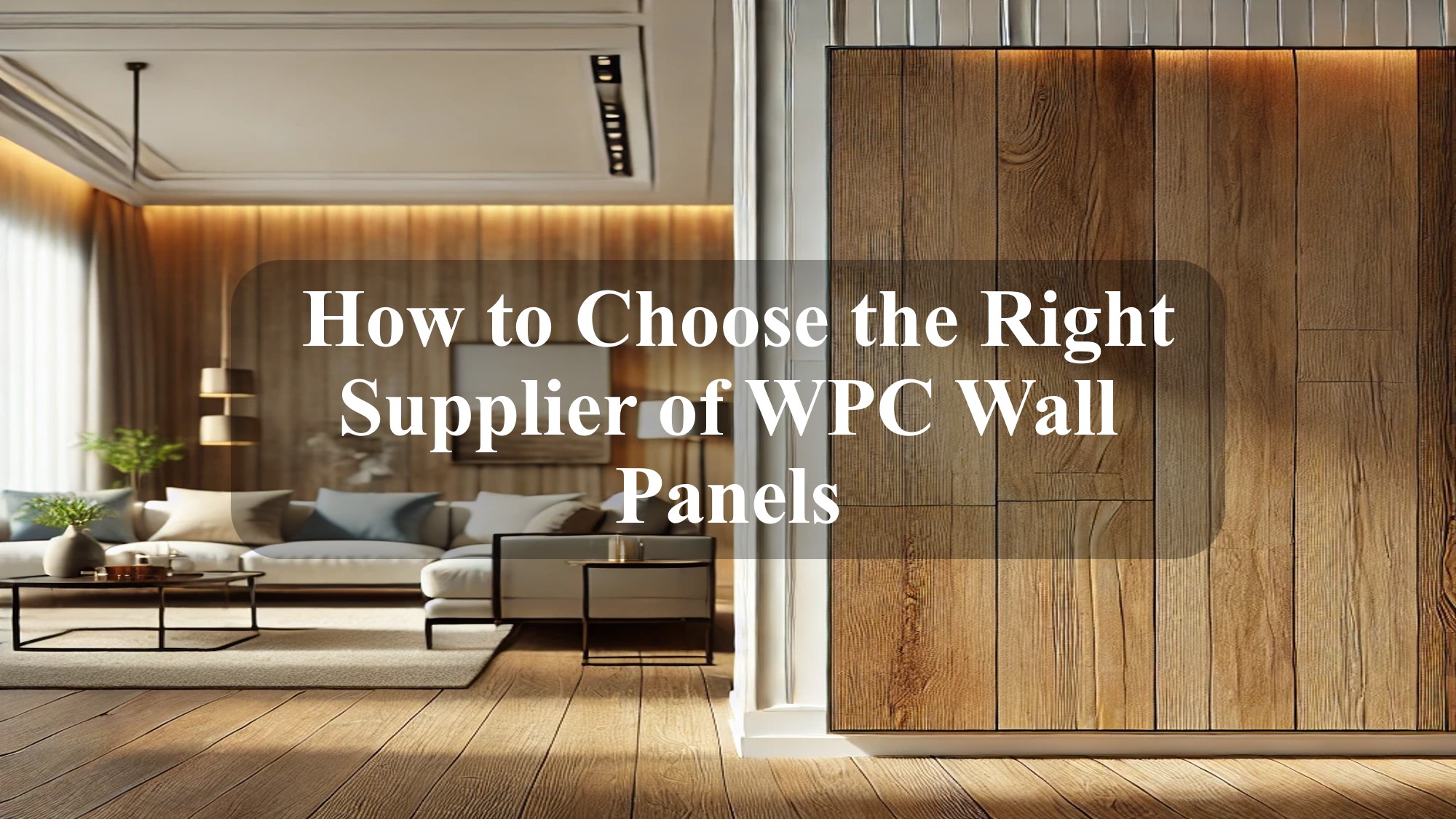  How to Choose the Right Supplier of WPC Wall Panels A Comprehensive Guide