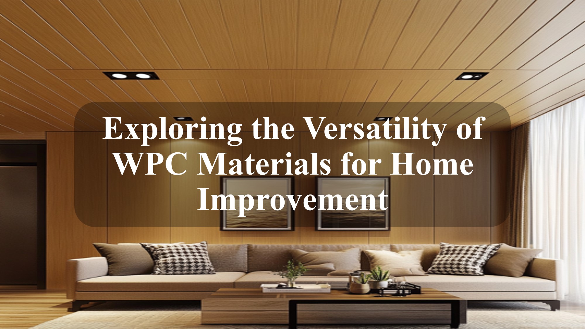 Exploring the Versatility of WPC Materials for Home Improvement